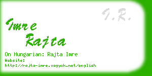 imre rajta business card